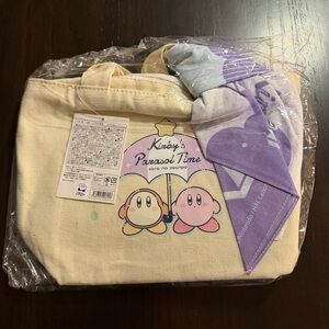 Kirby Parasol Time Reusable Lunchbag Tote And Scarf Kirby's Dream Land